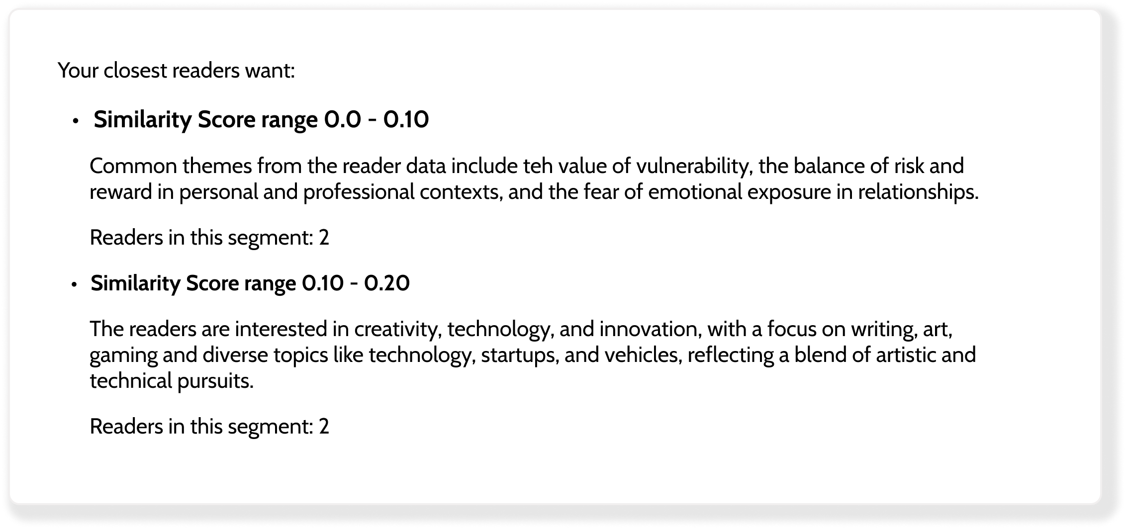 2. To find a ready-made audience Visual